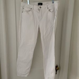 Gap white denim pants